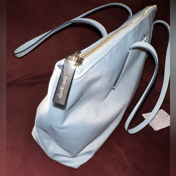 Kate Spade Kitt Nylon Large Tote Avalon Mist Like New - Picture 4 of 16